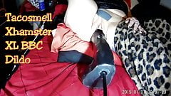 Mature Woman using XXL BBC Dildo on The Fucking Machine